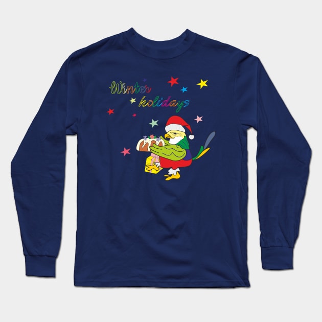 Winter holidays Long Sleeve T-Shirt by Alekvik